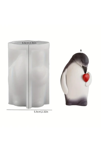 Penguen Mum Silikon Kalıp (S870) ürün görseli 1