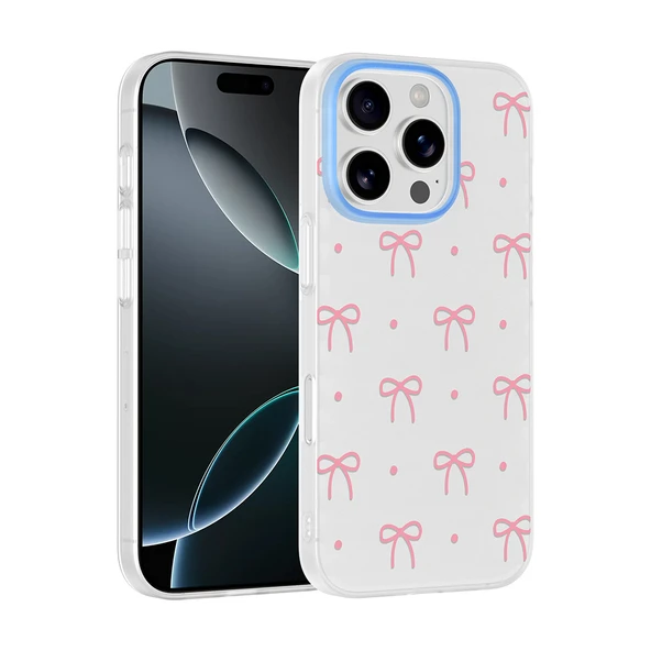 iPhone 16 Pro Max Kılıf Kamera Korumalı Canlı Lüx Desenli Klip Sert Kapak ürün görseli 1