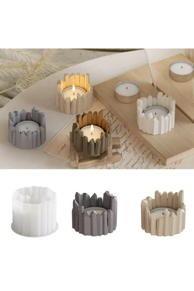 Kristal Mumluk Silikon Kalıp (S798) - Resim 3