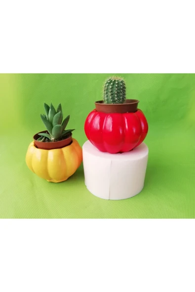 Balkabağı Saksı Silikon Kalıp ürün görseli 1