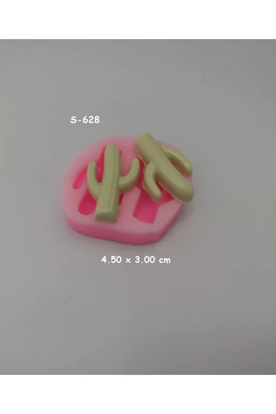 Ikili Mini Kaktüs Silikon Kalıp ürün görseli 1