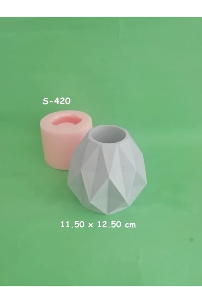 Geometrik Vazo Silikon Kalıp ürün görseli 1