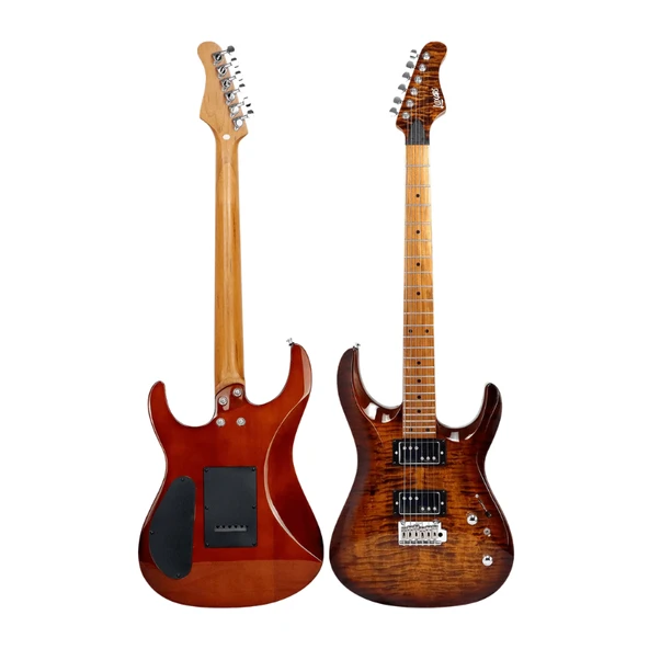 LUXARS S-G37-T SHB HH ELEKTRO GİTAR SPALTED HONEY BURST ürün görseli 1