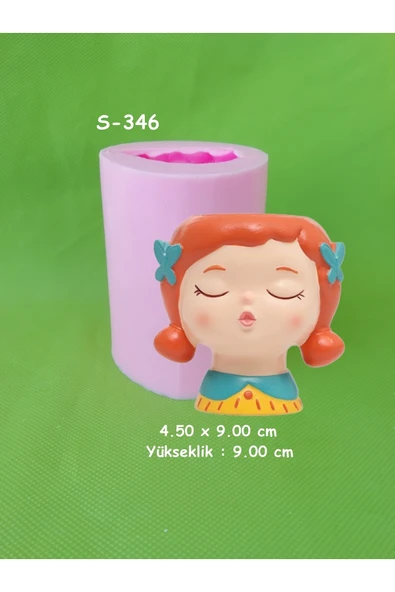 Tombul Kız Saksı Silikon Kalıp ürün görseli 1