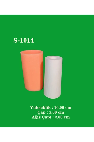 Düz Çizgili Vazo Silikon Kalıp (S1014) ürün görseli 1