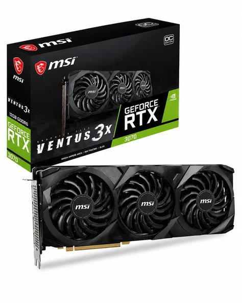 MSI RTX 3070 Ventus 3X OC 8GB GDDR6 256 Bit Ekran Kartı (YENİLENMİŞ ÜRÜNDÜR) ürün görseli 1