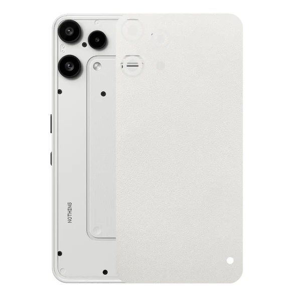 Nothing Phone 3A Lite ile Uyumlu Bumper Serisi Premium Arka Kapak Kaplama(Kenarlar Yoktur!)  Beyaz ürün görseli 1