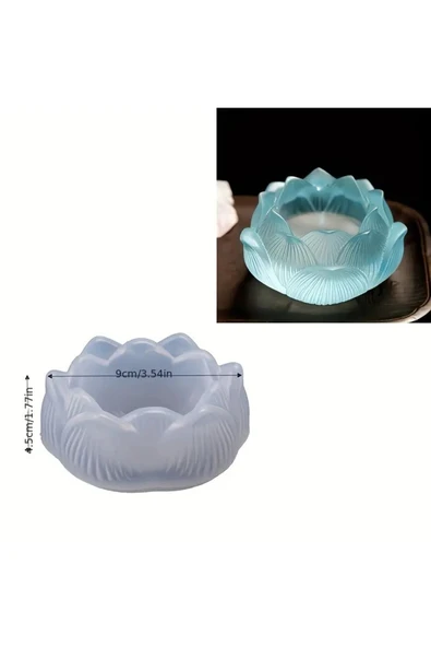 Lotus Çiçeği Silikon Kalıp (S755) - Resim 2