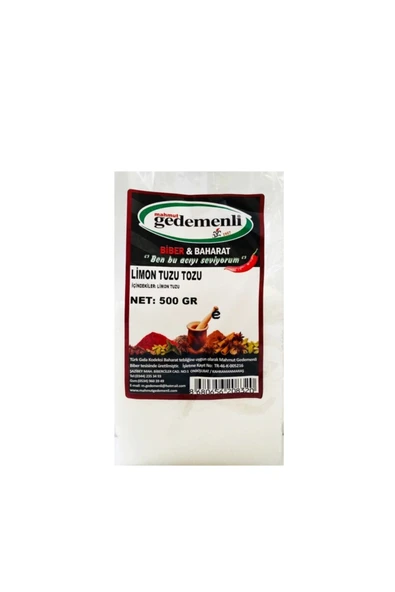 Limon Tuzu Toz 500 Gr - Resim 5