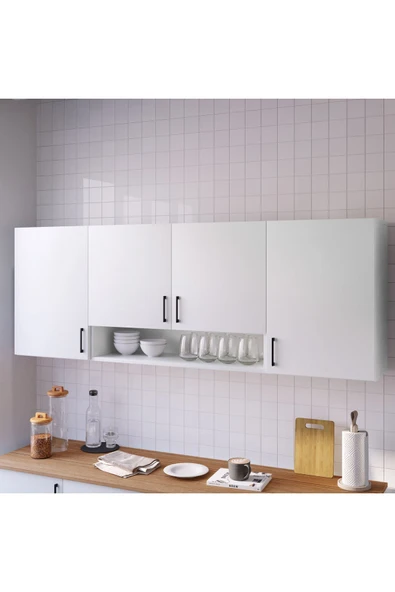 NAYS MUTFAK DOLABI ÜST MODÜL 200 CM ürün görseli 1
