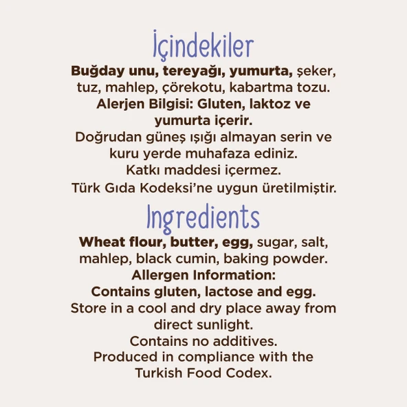 Çörekotlu Tuzlu Kurabiye 250 G - Resim 4