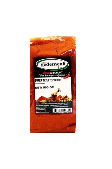 Süper Tatlı Toz Biber 500 Gr ürün görseli 1