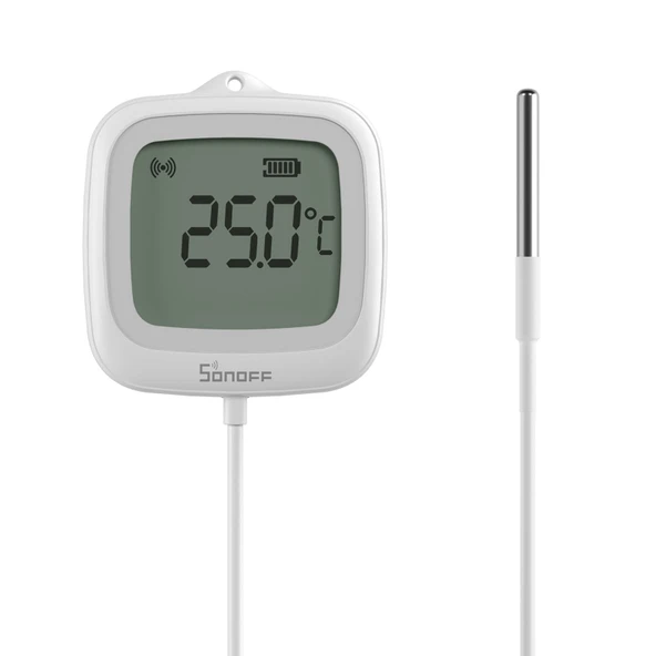 SNZB-02LD ZigBee IP65 LCD Ekranlı Problu Akıllı Sıcaklık Sensörü - Resim 2