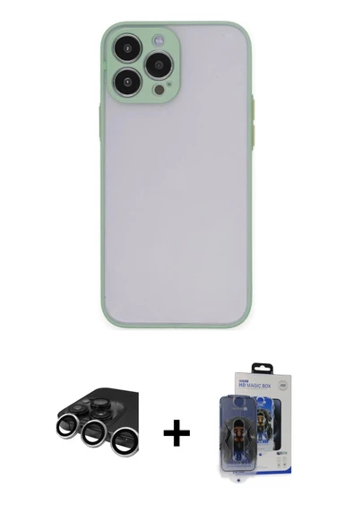 MARSİLYAN™- iPhone 15 Pro Max Kılıf Ahenk Çizgi Serisi - Siyah Vanessa Magic Cam + Raze Metal Kamera Lens - GS ürün görseli 1
