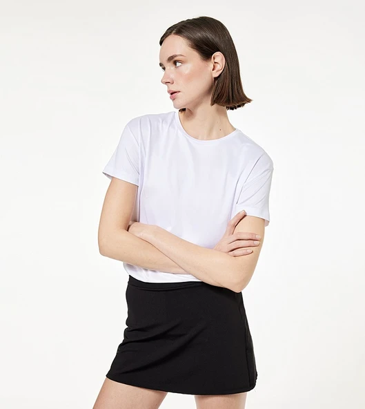 Koton Beyaz Tshirt 7WAK10041NK ürün görseli 1