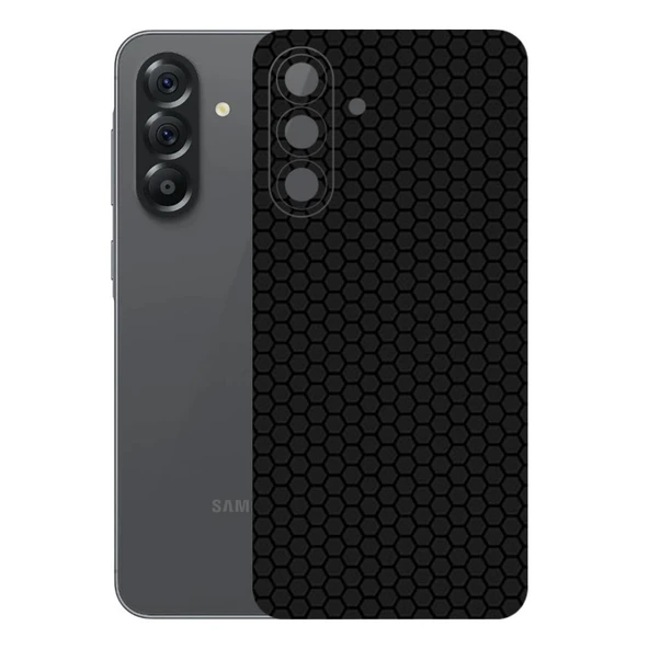 Samsung Galaxy A56 ile Uyumlu Bumper Serisi Premium Arka Kapak Kaplama(Kenarlar Yoktur!)  Siyah ürün görseli 1