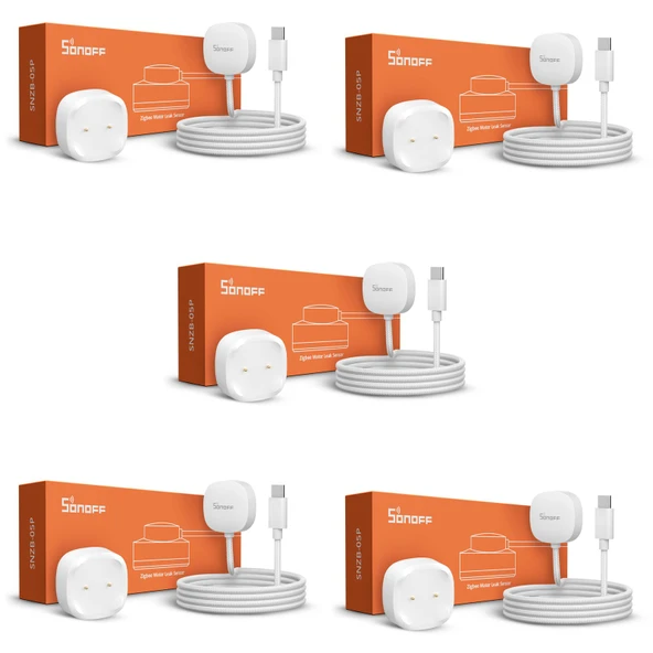 SNZB-05P ZigBee Su Kaçak Sensörü ve Kablosu 5 Adet ürün görseli 1