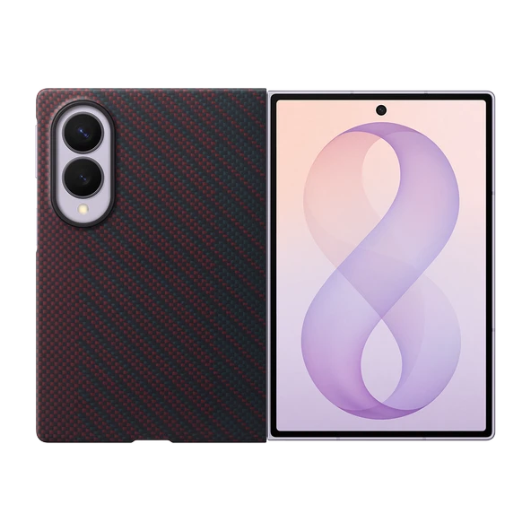 Samsung Galaxy Z Fold8 Karbon Magnet Kılıf - Kırmızı ürün görseli 1