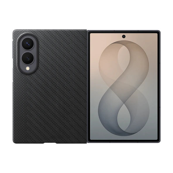Samsung Galaxy Z Fold8 Karbon Magnet Kılıf - Siyah ürün görseli 1