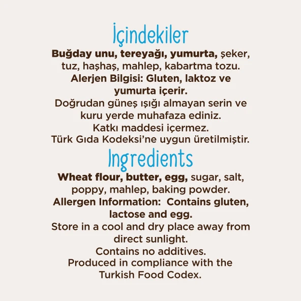 Haşhaşlı Tuzlu Kurabiye 250 G - Resim 3