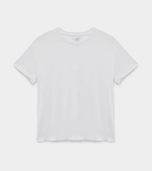 Koton Beyaz Tshirt 7WAK10041NK - Resim 3
