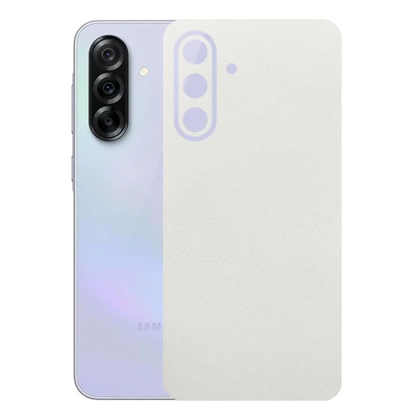 Samsung Galaxy A36 ile Uyumlu Bumper Serisi Premium Arka Kapak Kaplama(Kenarlar Yoktur!)  Beyaz ürün görseli 1