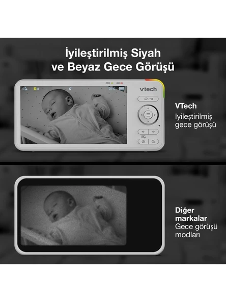 Vtech Uyarlanabilir Gece Lambalı 5’’ Wi-Fi Görüntülü Bebek Monitörü - RM5756HD - Resim 10
