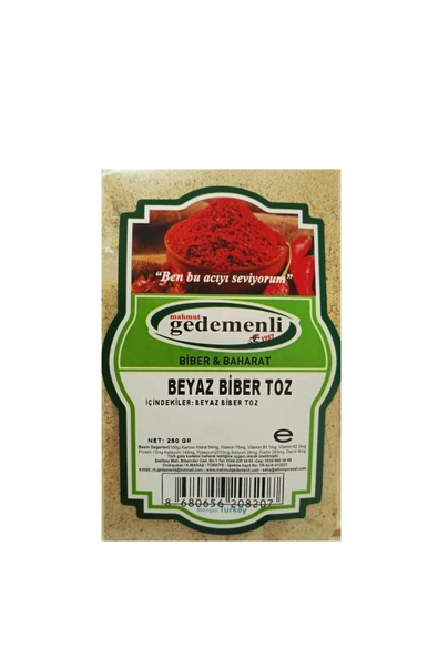 BEYAZ BİBER TOZ 250 GR ürün görseli 1