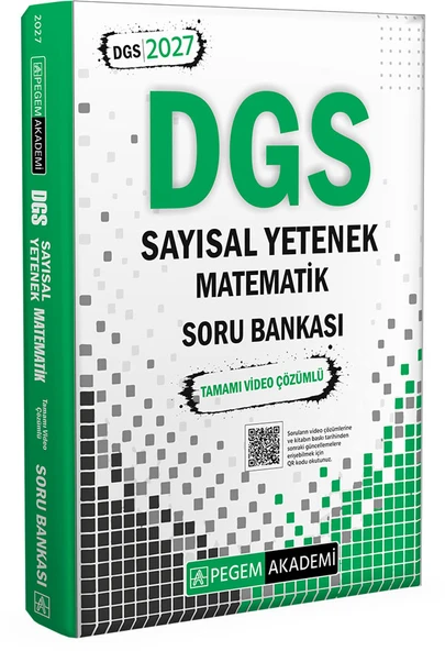Pegem 2027 DGS Sayısal Yetenek Matematik Tamamı Video Çözümlü Soru Bankası Pegem Akademi ürün görseli 1