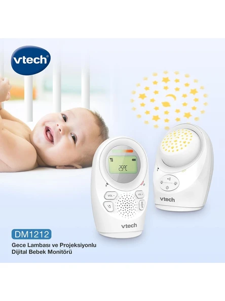 Vtech Gece Lambası ve Projeksiyonlu Sesli Bebek Monitörü - DM1212 ürün görseli 1