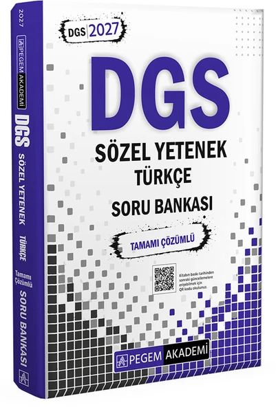 Pegem 2027 DGS Sözel Yetenek Türkçe Tamamı Çözümlü Soru Bankası Pegem Akademi ürün görseli 1