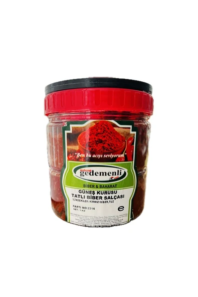 GÜNEŞ KURUSU EV TİPİ TATLI BİBER SALÇASI 1 KG ürün görseli 1