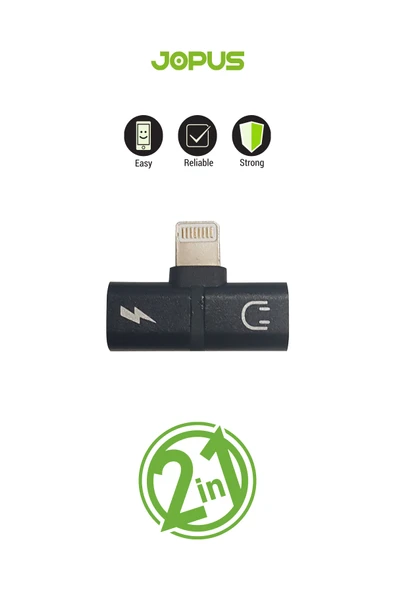 Jopus İphone Lightning Hub 2’si 1 Arada Şarj ve Kulaklık Dönüştürücü iPhone Uyumlu JO-IP06 ürün görseli 1