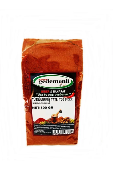 TÜTSÜLENMİŞ TATLI TOZ BİBER 500 GR ürün görseli 1