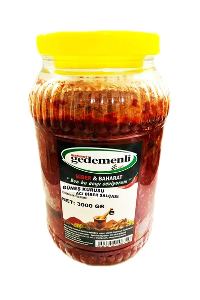 GÜNEŞ KURUSU ACI BİBER SALÇASI 3KG ürün görseli 1