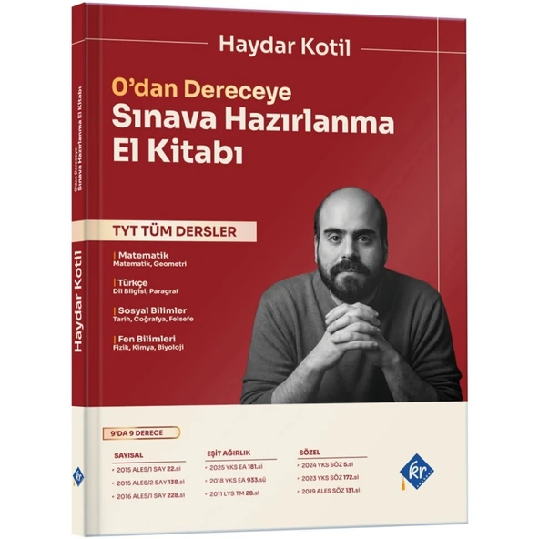 Haydar Kotil 0'dan Dereceye TYT Tüm Dersler Sınava Hazırlanma El Kitabı ürün görseli 1