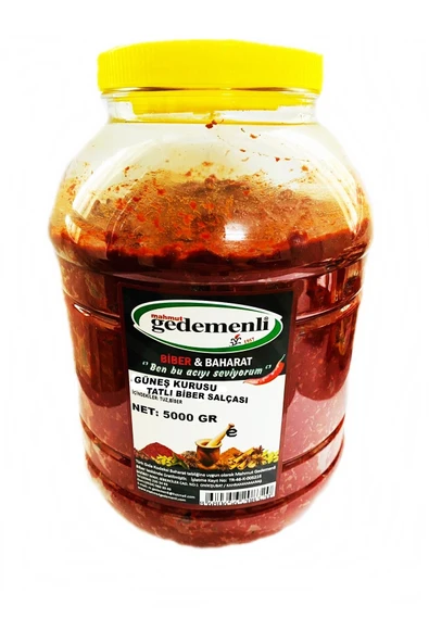 GÜNEŞ KURUSU EV TİPİ TATLI BİBER SALÇASI 5 KG ürün görseli 1
