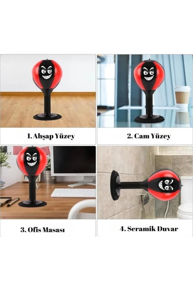 Masaüstü Havalı Boks Torbası+Pompa Hediyeli - Resim 4