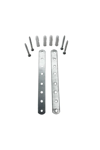 KRİSTAL Yuvarlak Başlı Düz Gönye 15x160 mm Galvenizli 1,5 mm (5'li Paket) ürün görseli 1