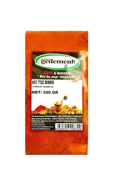 Acı Toz Biber 500 Gr ürün görseli 1