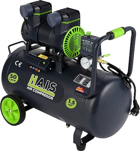 Hais 50 lt 1.5 Hp Sessiz Yağsız Hava Kompresörü ürün görseli 1