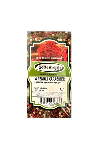 4 RENKLİ KARABİBER 100 GR ürün görseli 1