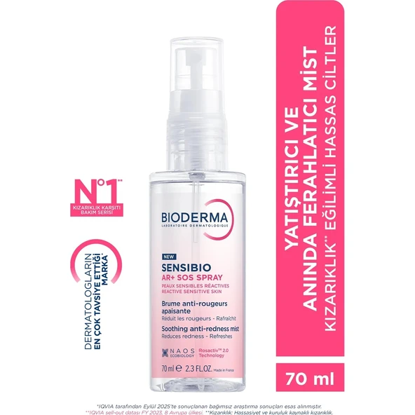 Bioderma Sensibio Ar+ Sos Sprey 70 ml ürün görseli 1