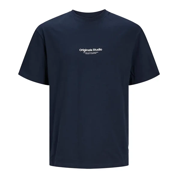 Jack & Jones 12240121 Jorvesterbro Tee Ss Crew Neck Noos Lacivert ürün görseli 1