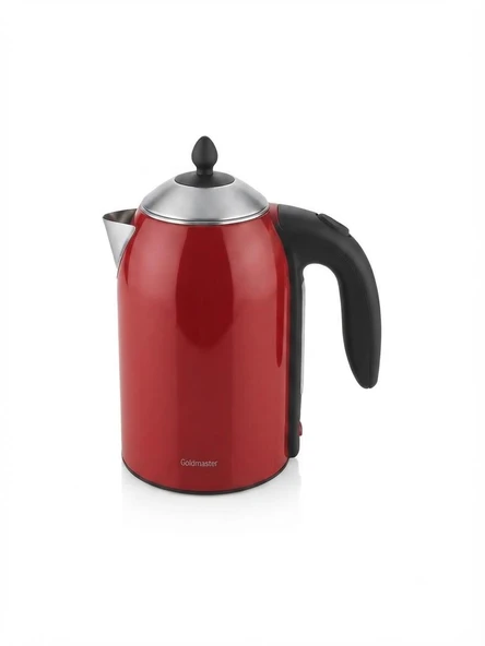 Altabi Çelik Su Isıtıcı Kettle Kırmızı Gold Mas ter Begonvil ürün görseli 1
