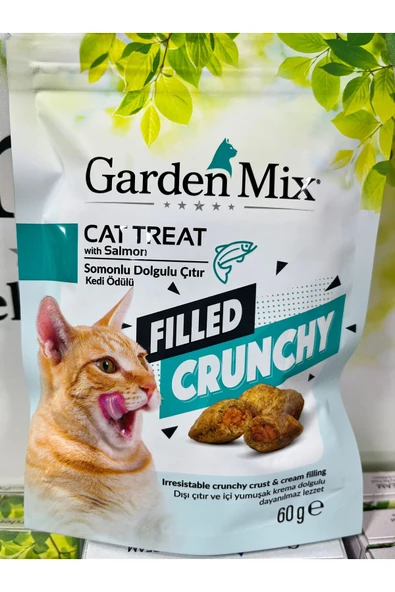 GARDEN MİX SOMONLU İÇİ DOLGULU KEDİ ÖDÜLÜ 60GR ürün görseli 1