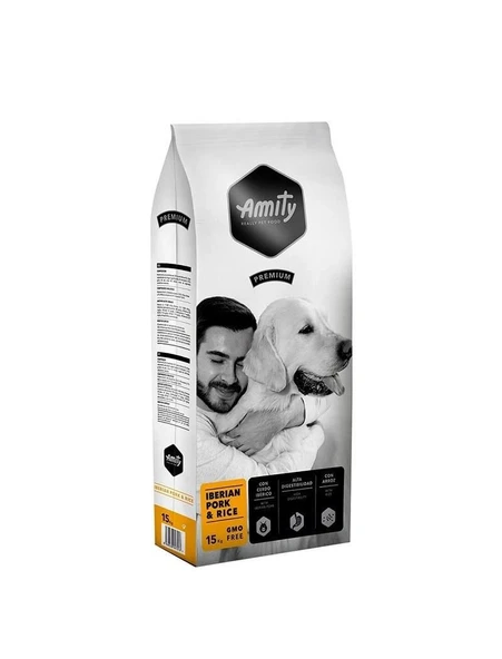 Amity Premium İberya Domuz Etli ve Pirinçli Yetişkin Köpek Maması 15 Kg ürün görseli 1