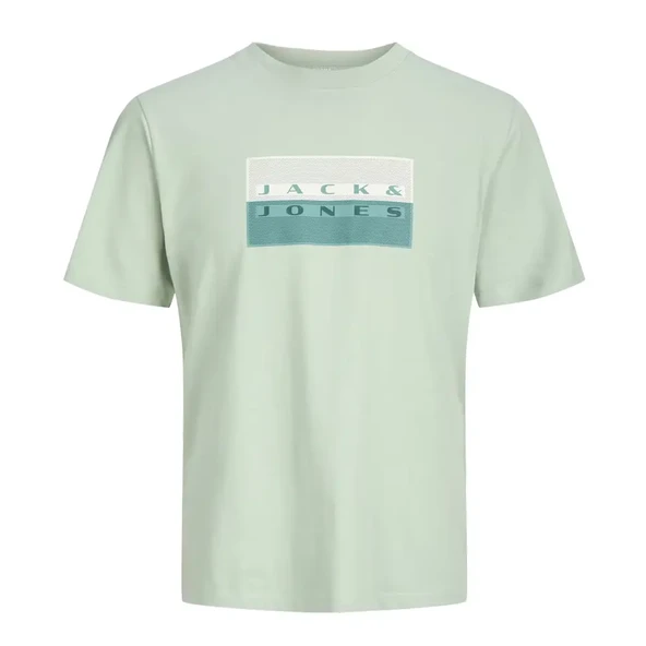 Jack & Jones 12289863 Jcofusion Dots Print Tee Ss Crew Sn Tişört Su Yeşili ürün görseli 1