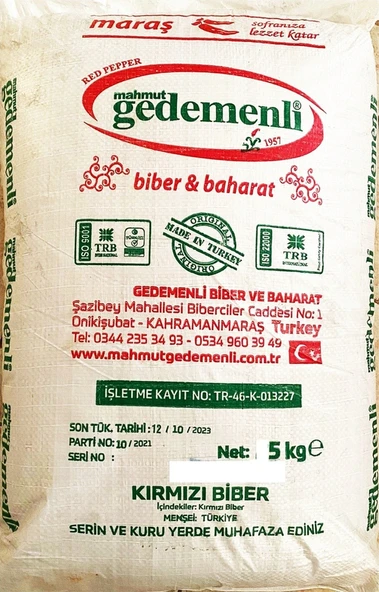 Mahmut Gedemenli Zahter Kekik 5 KG ürün görseli 1