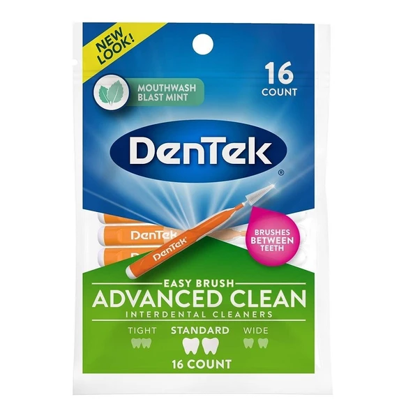 DenTek Easy Brush Gelişmiş Diş Arası Temizleyicileri 16lı ürün görseli 1